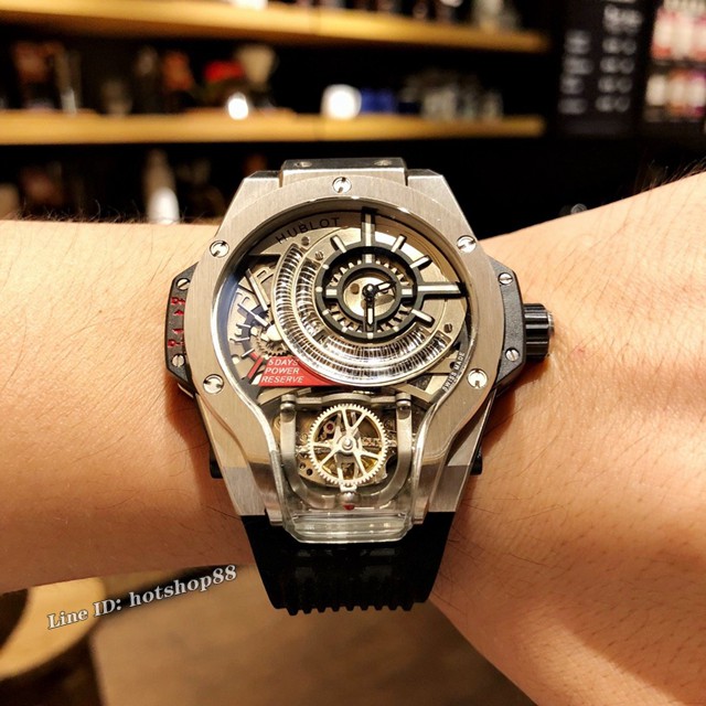 恒宝HUBLOT魔兽MP系列909.NX.1120.RX.1704抛光金属男士腕表 gjs1985